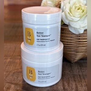 NEW Better Not Younger HAIR REDEMPTION Restorative BUTTER MASQUE Mask DUO!